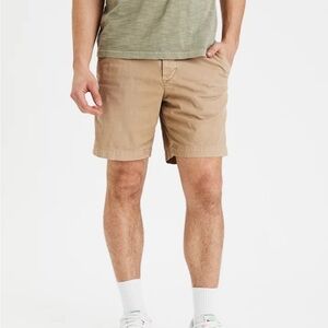 NWT American Eagle Men’s Ne(x)t Level Flex Classic 8” Tan Khaki Shorts